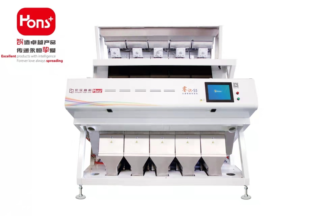 Walnut Cashew Nut Color Sorter Machine Intelligent 5 Chutes 3.0t/H